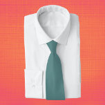 Corbata Color sólido Verde azulado del acero<br><div class="desc">Color sólido Verde azulado del acero</div>