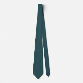 Corbata Color sólido Verde azulado profundo