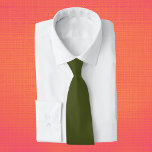 Corbata Color sólido verde del ejército<br><div class="desc">Color sólido verde del ejército</div>