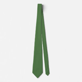 Corbata Color sólido verde feroz