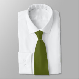 Corbata Color sólido verde moderno de Fiji