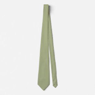 Corbata Color sólido verde oscuro