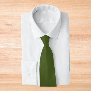 Corbata Color sólido verde oscuro de mosaico