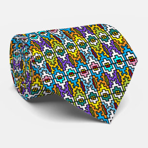 Corbata Colores brillantes Patrón africano