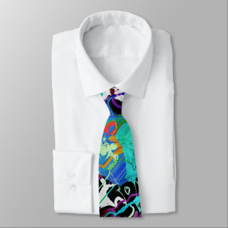 Corbata Colores caóticos de la pintura 2