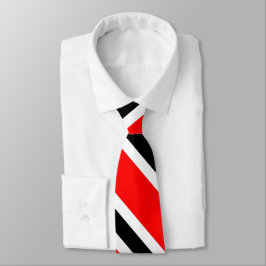 Corbata Colores clásicos rojo blanco y negro