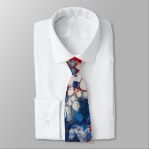 Corbata Colores de la bandera de Estados Unidos con tinta 