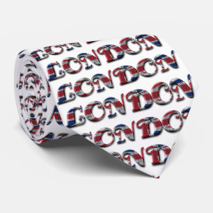 Corbata Colores de la bandera de la tipografía de Londres
