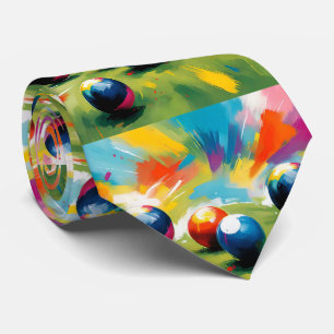 Corbata Colores de los bolos de césped,
