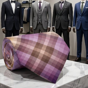 Corbata Colores Marrón Púrpura Vivos Colores Del Año