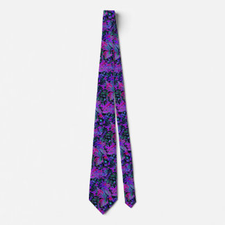 Corbata Colores neón psicodélicos de Paisley