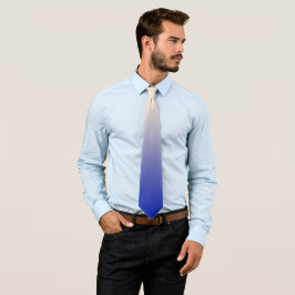 Corbata Colores Ómbre Blanco Antiguo y Azul