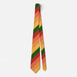 Corbata Colores rayados de otoño