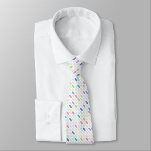 Corbata Colores retro impecables diseño círculos polka pun