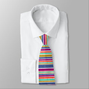 Corbata Colores Retro Texturizado Rayas