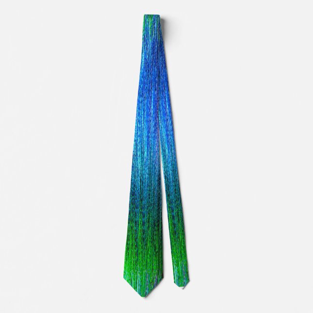 Corbata Colorful blue and green design (Anverso)