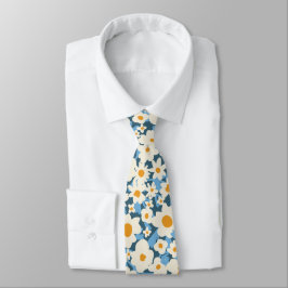 Corbata Colorful Boho Blue Yellow White Floral Wedding