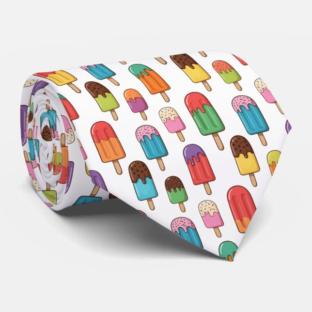 Corbata Colorful Dripping Popsicle Pattern (Enrollado)