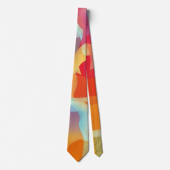 Corbata Colorful Jewel Tones Art Tie (Anverso)