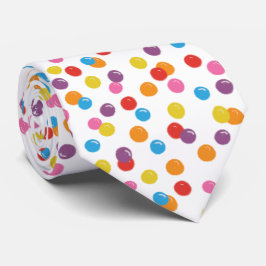 Corbata Colorful Retro Gumball Bubble Gum Pattern