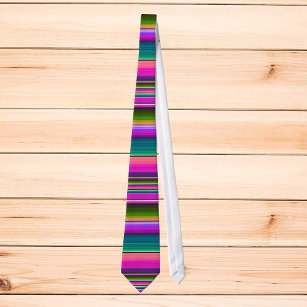 Corbata Colorida serape de Fiesta de manta mexicana