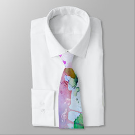Corbata Coloridas notas musicales Diseño musical Necktie