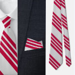 Corbata Coloridas Rayas Cutas Patrón De Tejido De Cuello<br><div class="desc">Colorida corbata del cuello del patrón de bandas cortas.</div>