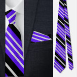 Corbata Coloridas Rayas Cutas Patrón De Tejido De Cuello<br><div class="desc">Colorida corbata del cuello del patrón de bandas cortas.</div>