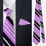 Corbata Coloridas Rayas Cutas Patrón De Tejido De Cuello<br><div class="desc">Colorida corbata del cuello del patrón de bandas cortas.</div>