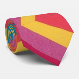 Corbata Colorido Abstracto Groovy Neck Tie