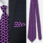 Corbata Colorido Círculo Cutáneo Patrón Necktie<br><div class="desc">Corbata colorida del patrón de círculo cúbico.</div>