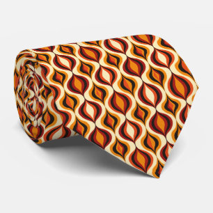 Corbata Colorido Groovy Cuello Retro