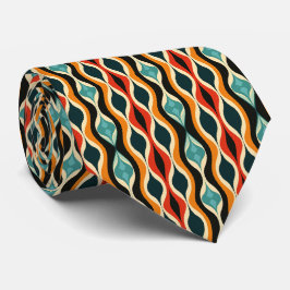 Corbata Colorido Groovy Cuello Retro