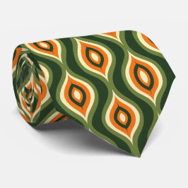 Corbata Colorido Groovy Cuello Retro