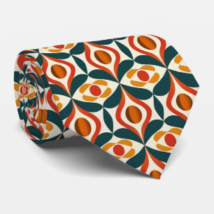 Corbata Colorido Groovy Cuello Retro