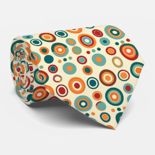 Corbata Colorido Groovy Cuello Retro