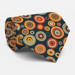 Corbata Colorido Groovy Cuello Retro