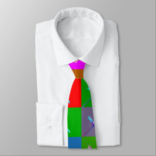 Corbata Colorido margarita cuadrado de cuello