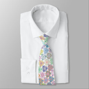 Corbata Colorido patrón Boho Mandala