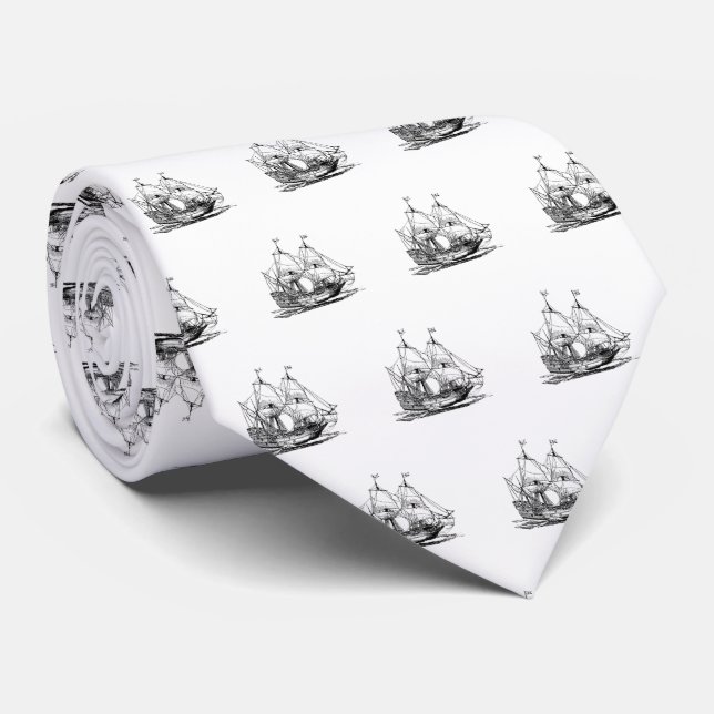 Corbata Columbus Ship Maritime (Enrollado)