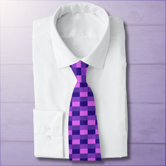 Corbata Combinación de colores rosa y púrpura