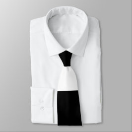 Corbata Combinación moderna en blanco y negro