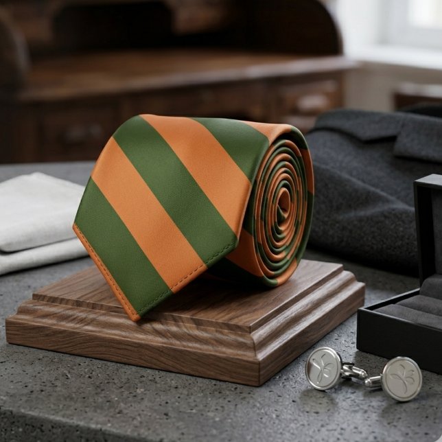 Corbata Combinación Verde Naranja (Subido por el creador)