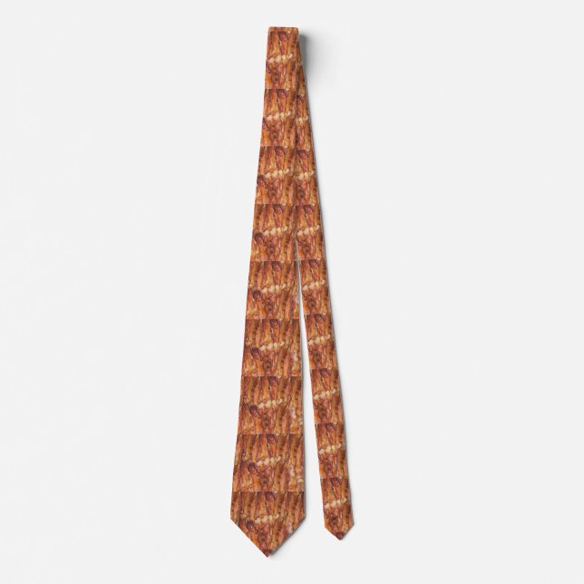 Corbata Comí Bacon Text con fondo (Anverso)