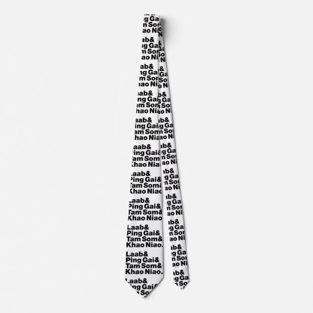 Corbata Comida callejera de Laotian (Anverso)