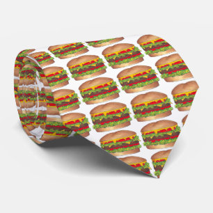Corbata Comida rápida Hamburger Cheeseburger Burger Tie