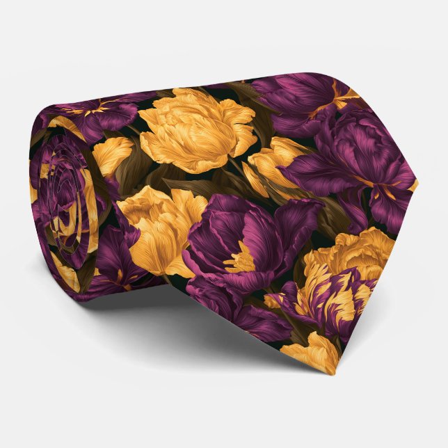 Corbata Comienzo del hermano patrón de tulipán (Enrollado)