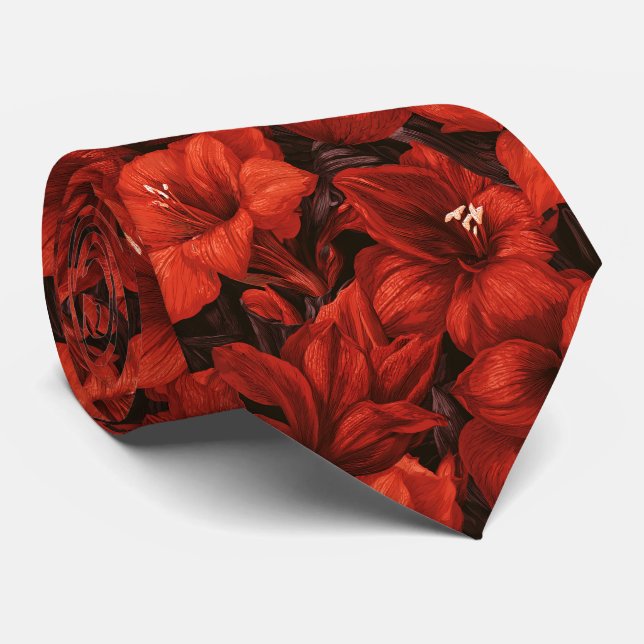 Corbata Comienzo del marido de la flor de amarilis (Enrollado)