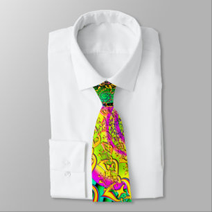 Corbata Como Candy Vibrant Fractal Psicodélico