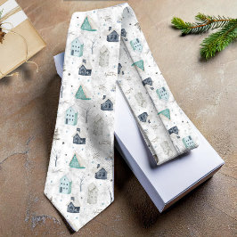 Corbata Cómodo Navidades del hogar ID985 Verde azulado